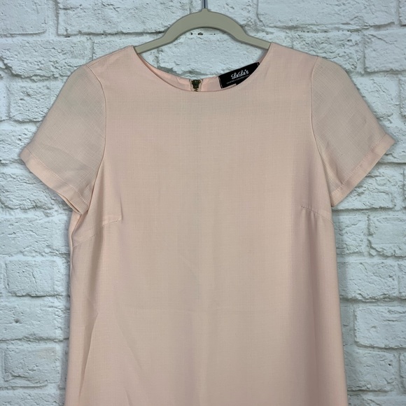 Lulus Blush Shift And Shout Short Sleeve Dress XS - Picture 3 of 10
